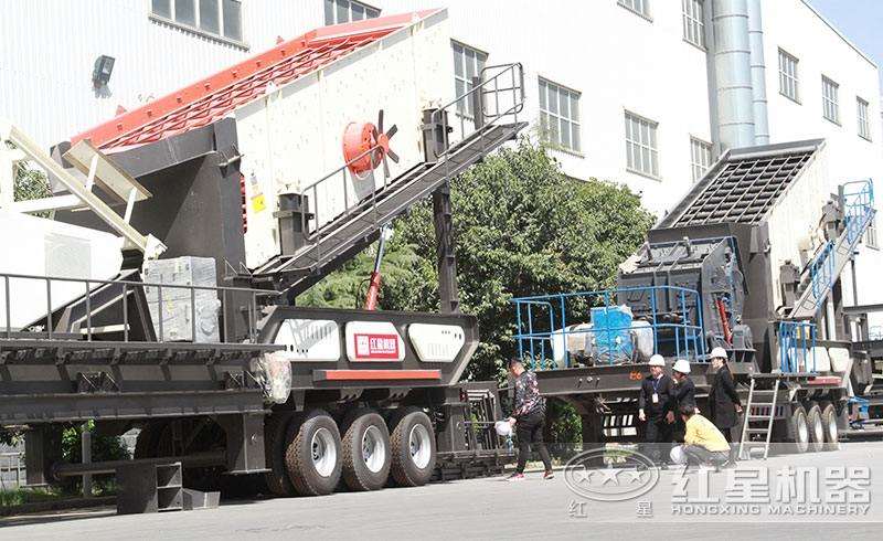 車載移動磕石機(jī)，現(xiàn)貨提供，搭配多樣
