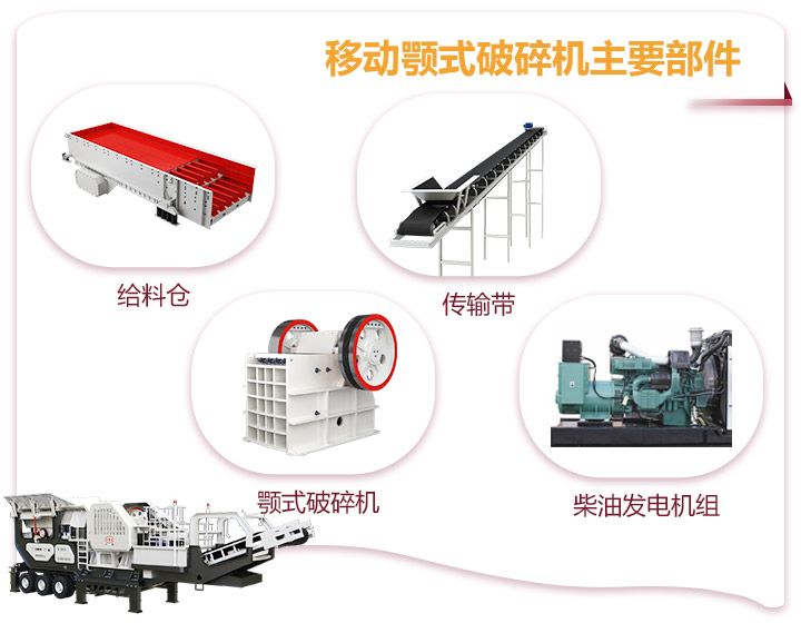 小型移動顎式破碎車一體式生產(chǎn)，占地面積小