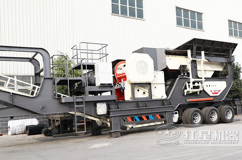 鄂破移動破碎機破碎比大，進料粒度≤500mm