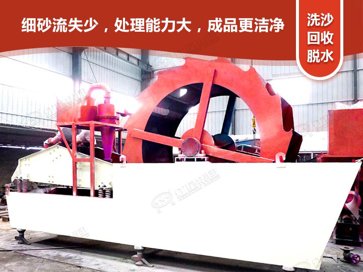 輪式洗砂回收一體機(jī)洗沙，更干凈