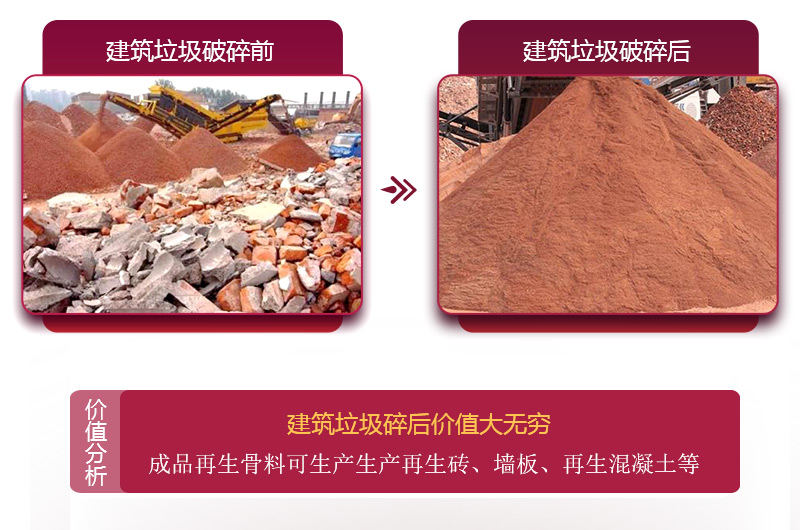 建筑垃圾破碎后利潤(rùn)增長(zhǎng)，價(jià)格大大提升