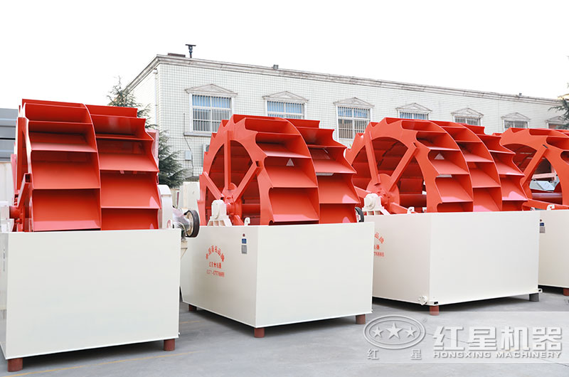山沙洗砂機圖片，雙輪、三輪